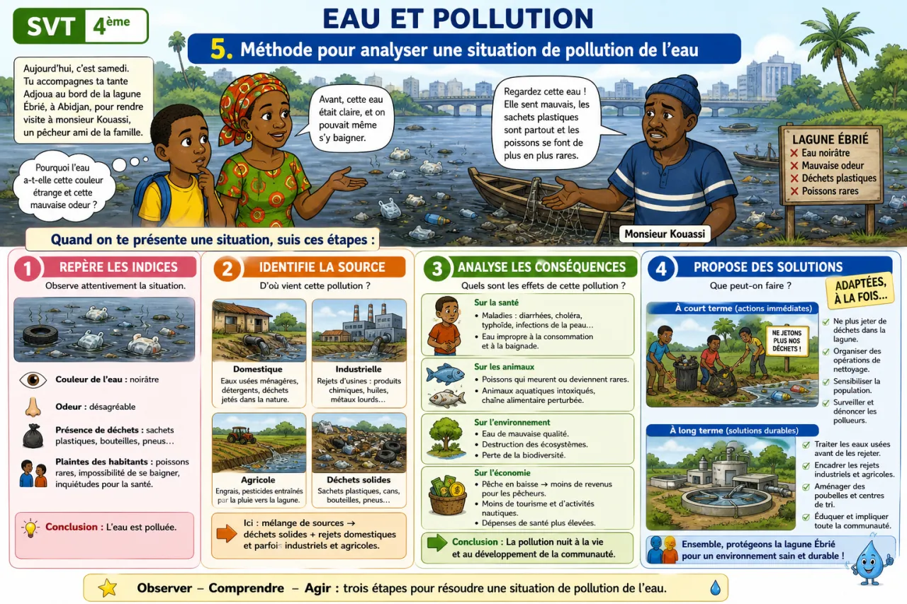 Eau et pollution — illustration