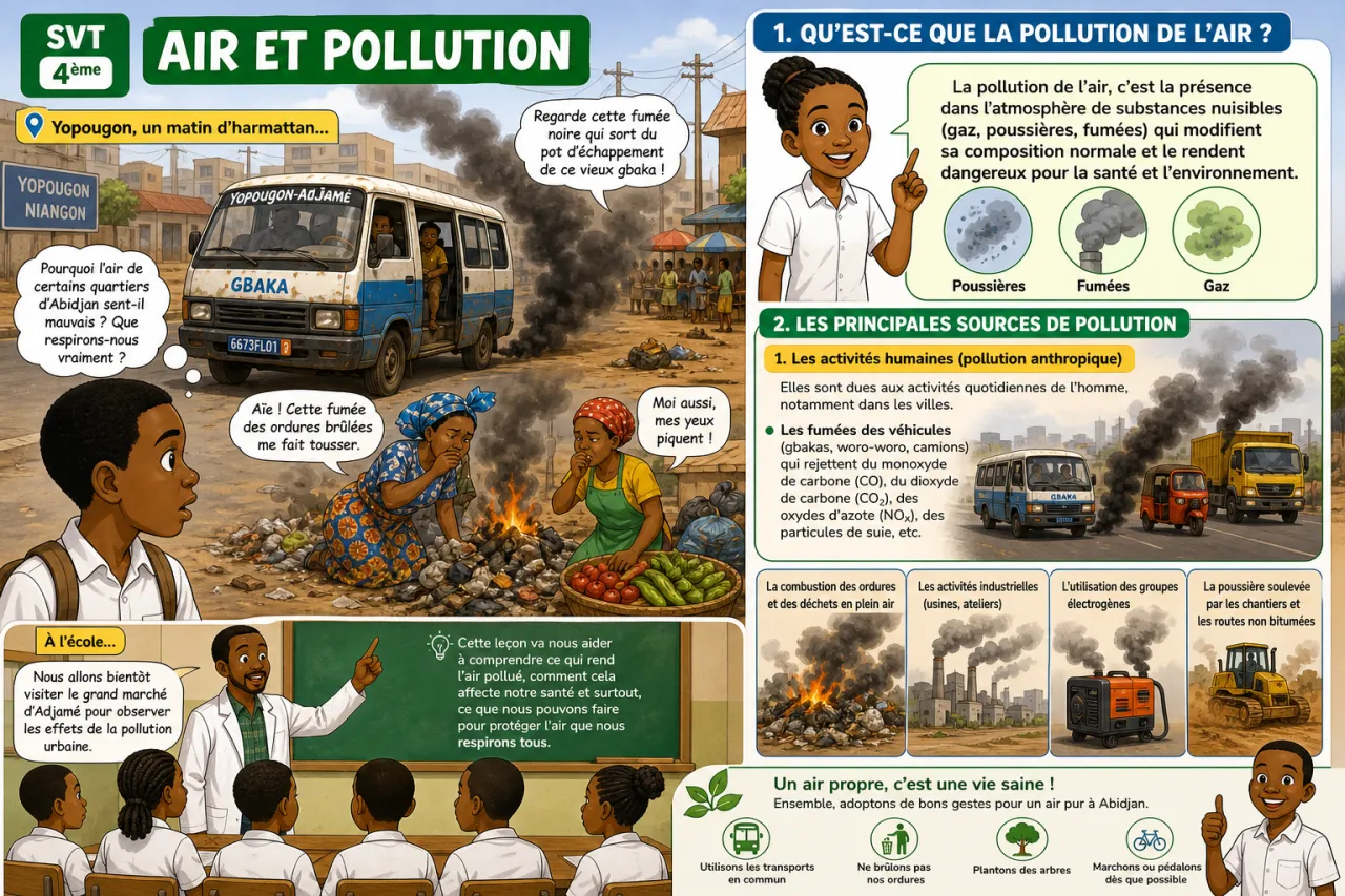 Air et pollution — illustration