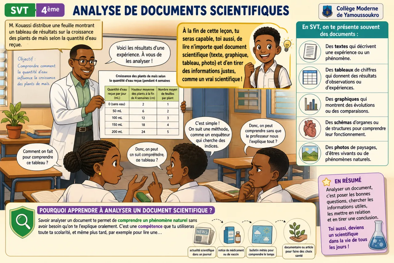 Analyse de documents scientifiques — illustration