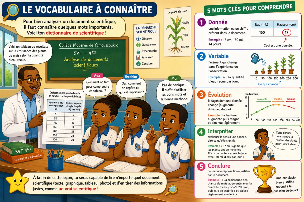 Analyse de documents scientifiques — illustration