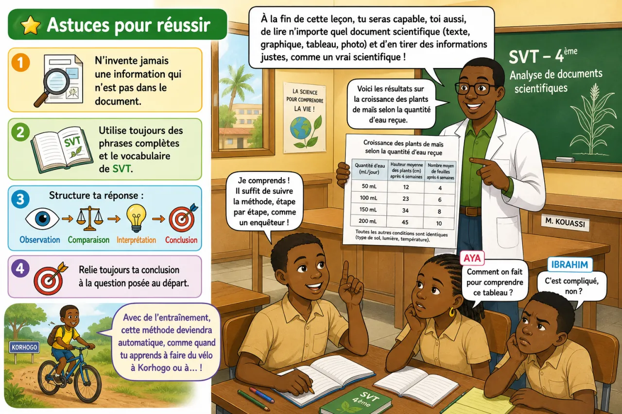Analyse de documents scientifiques — illustration