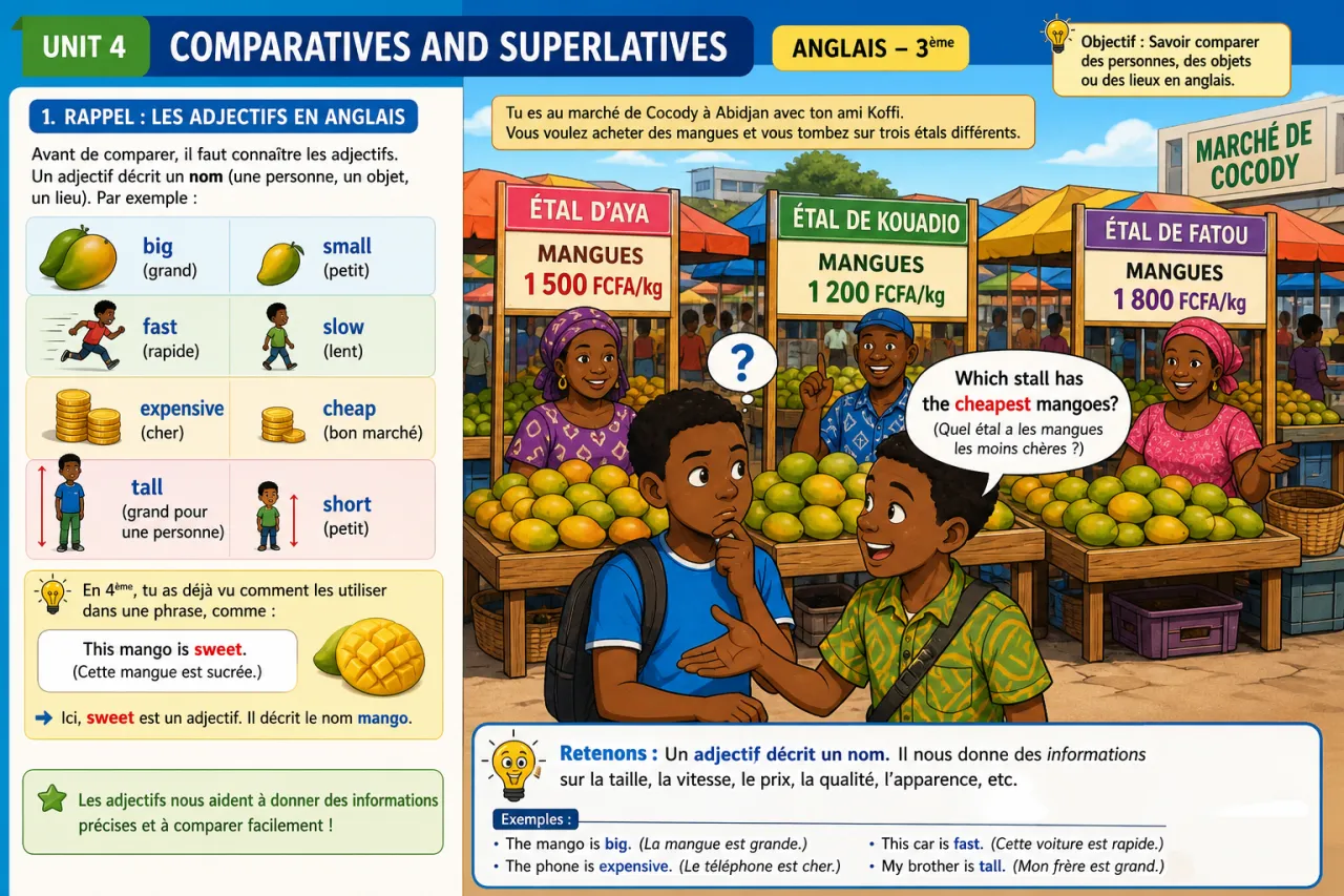 Comparatives and superlatives — illustration