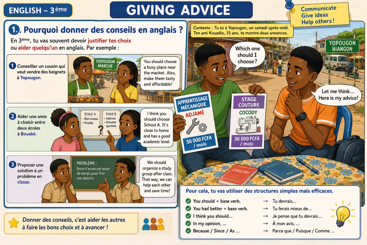 Giving advice — illustration