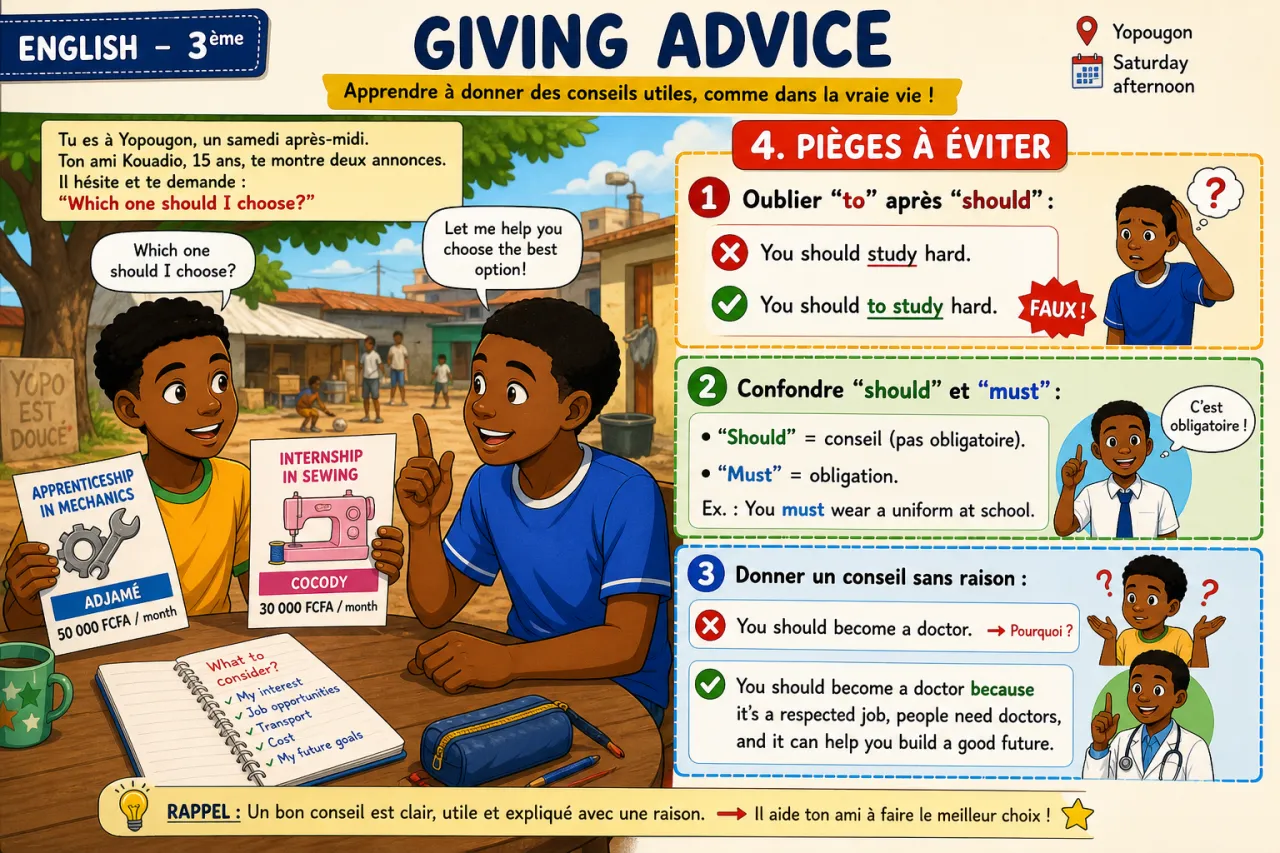 Giving advice — illustration