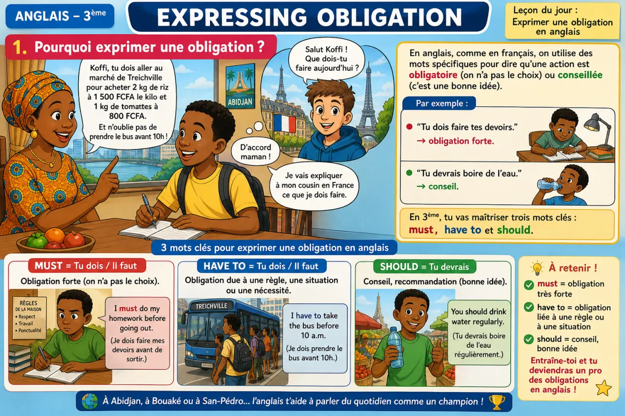 Expressing obligation — illustration