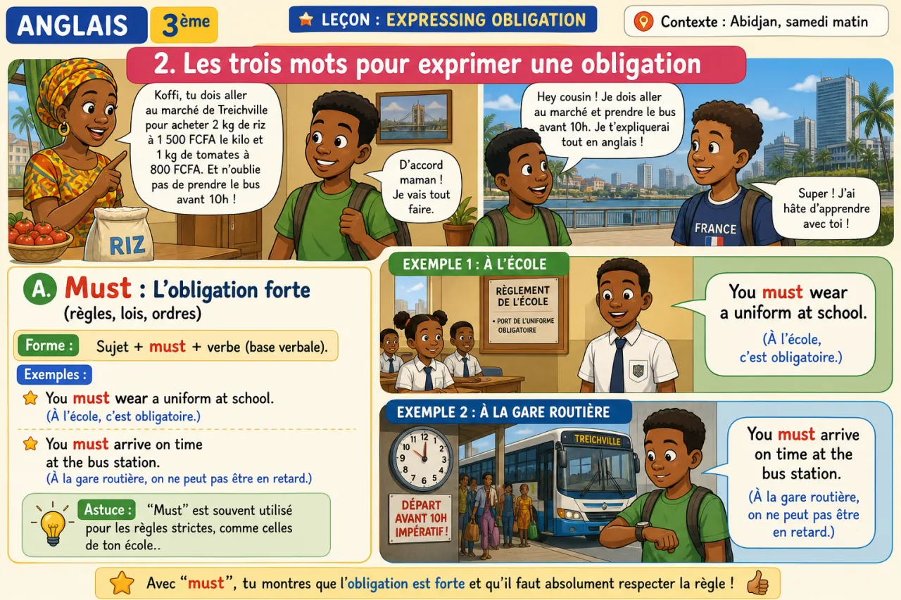Expressing obligation — illustration