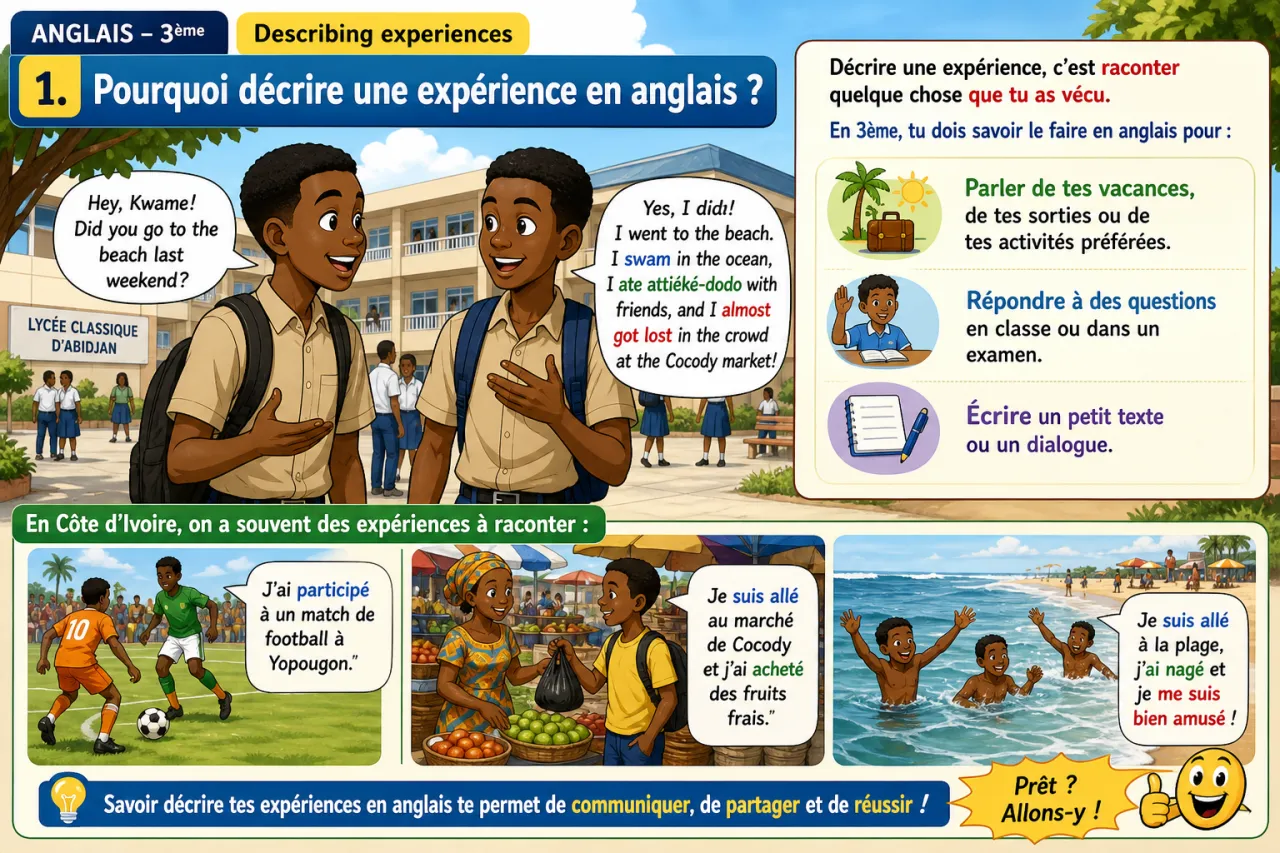Describing experiences — illustration