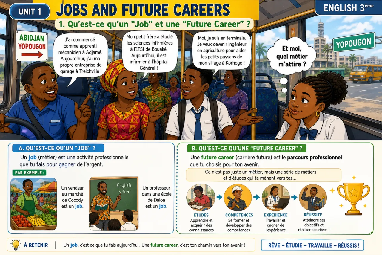 Jobs and future careers — illustration