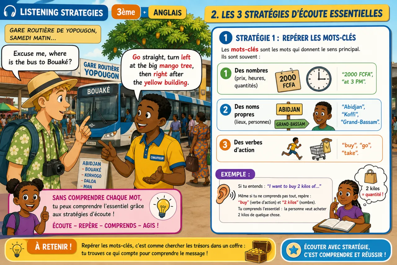 Listening strategies — illustration