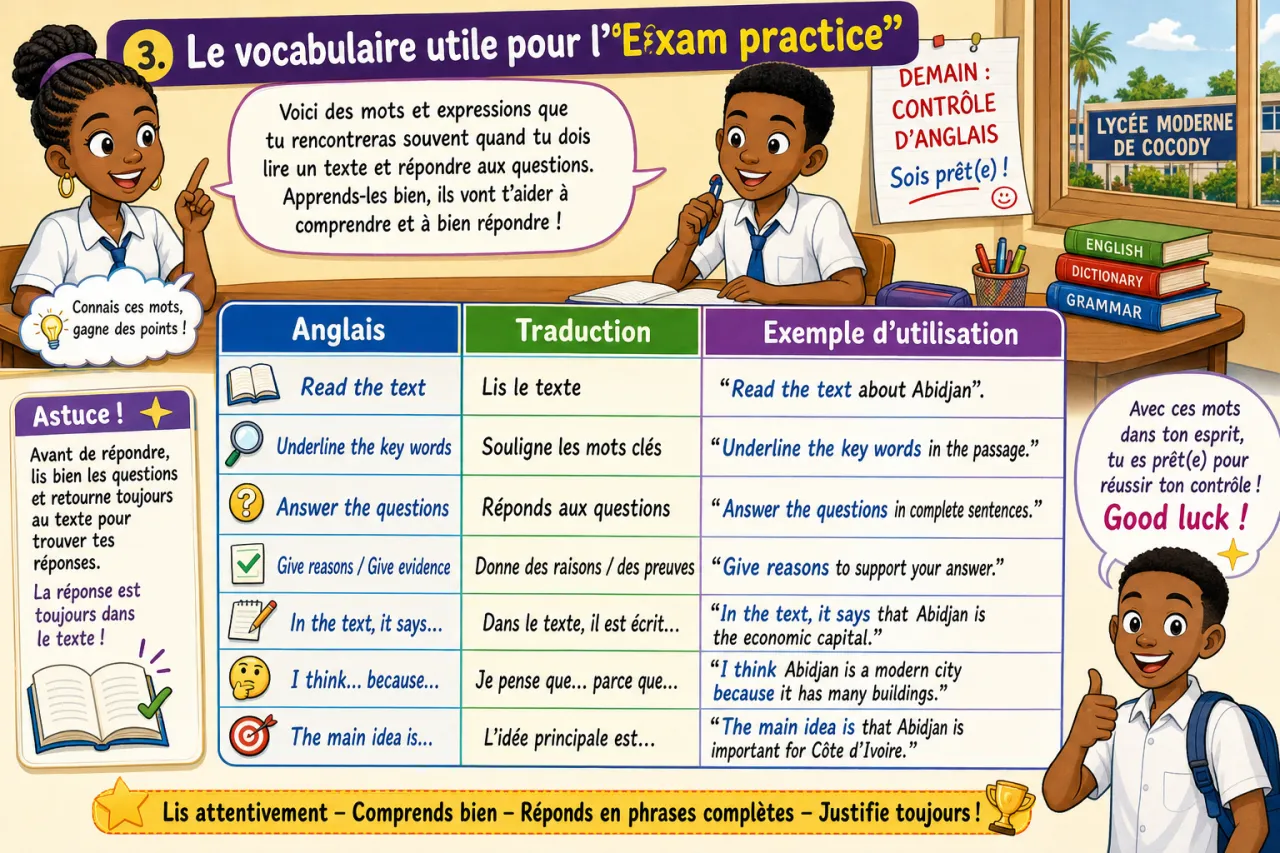 Exam practice — illustration