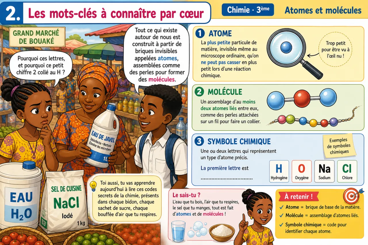 Atomes et molécules — illustration