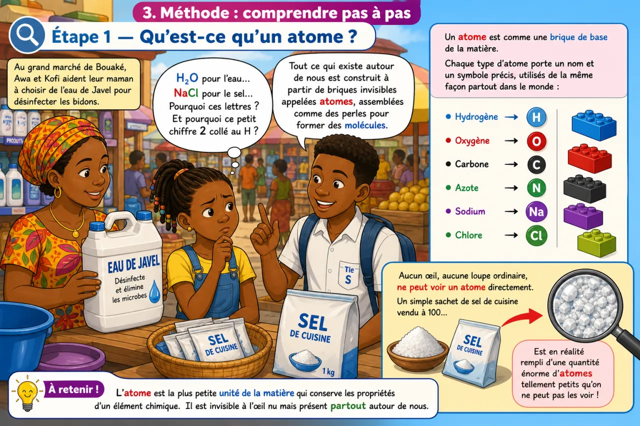 Atomes et molécules — illustration