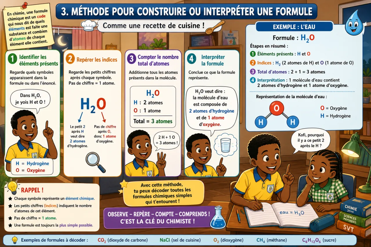 Formules chimiques simples — illustration