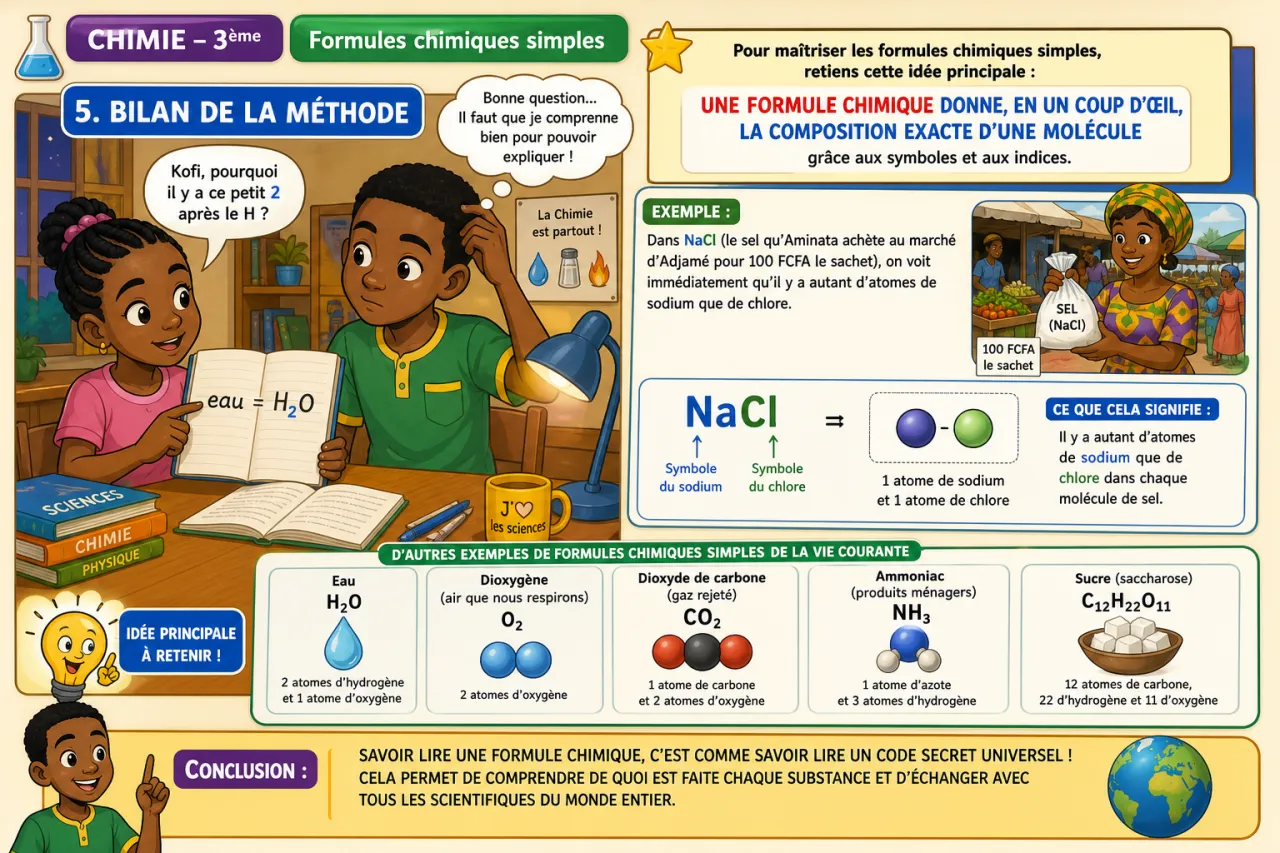 Formules chimiques simples — illustration