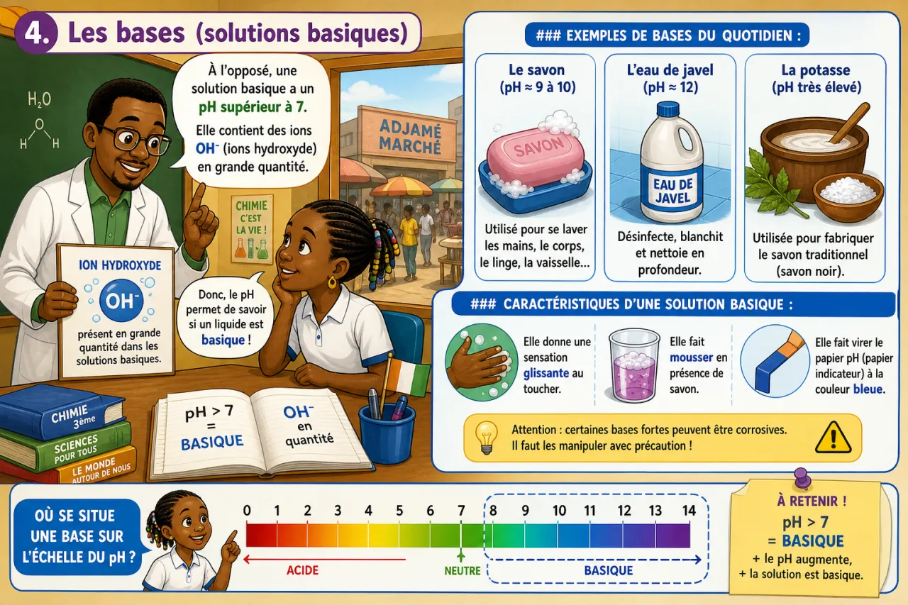 pH et solutions acides — illustration