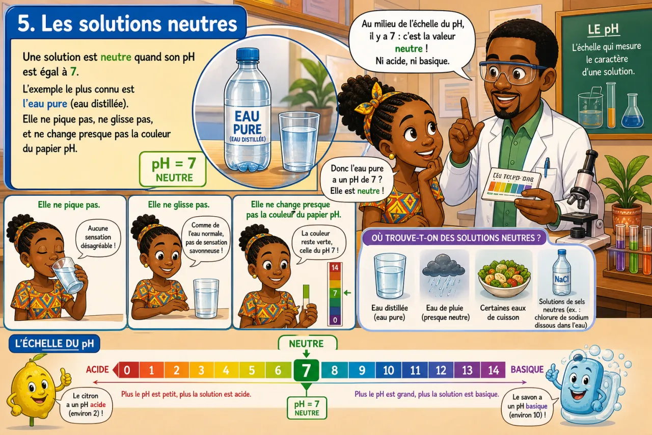 pH et solutions acides — illustration