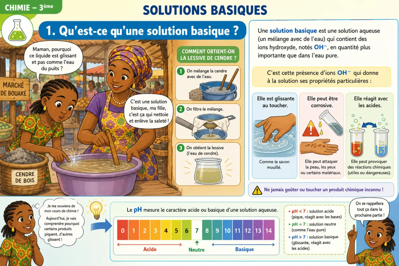 Solutions basiques — illustration