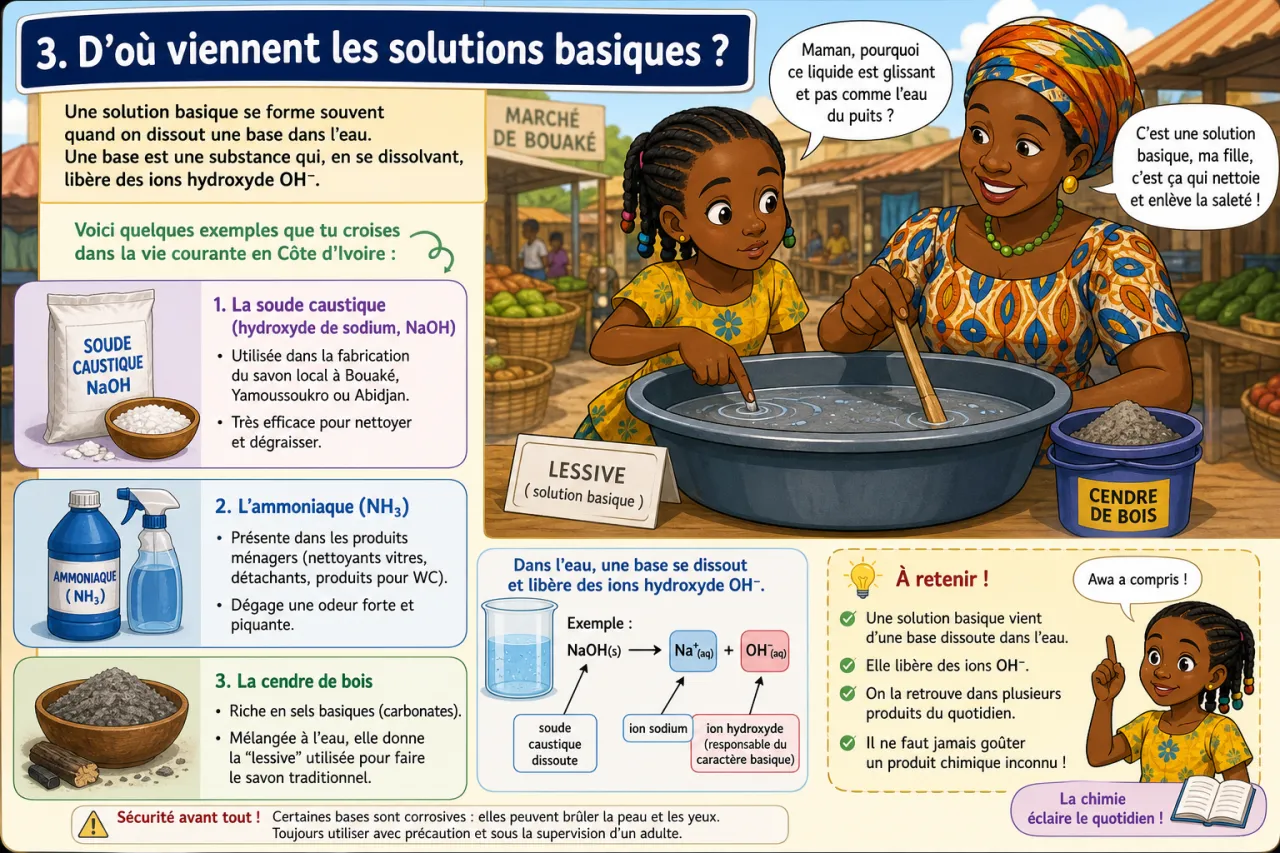 Solutions basiques — illustration