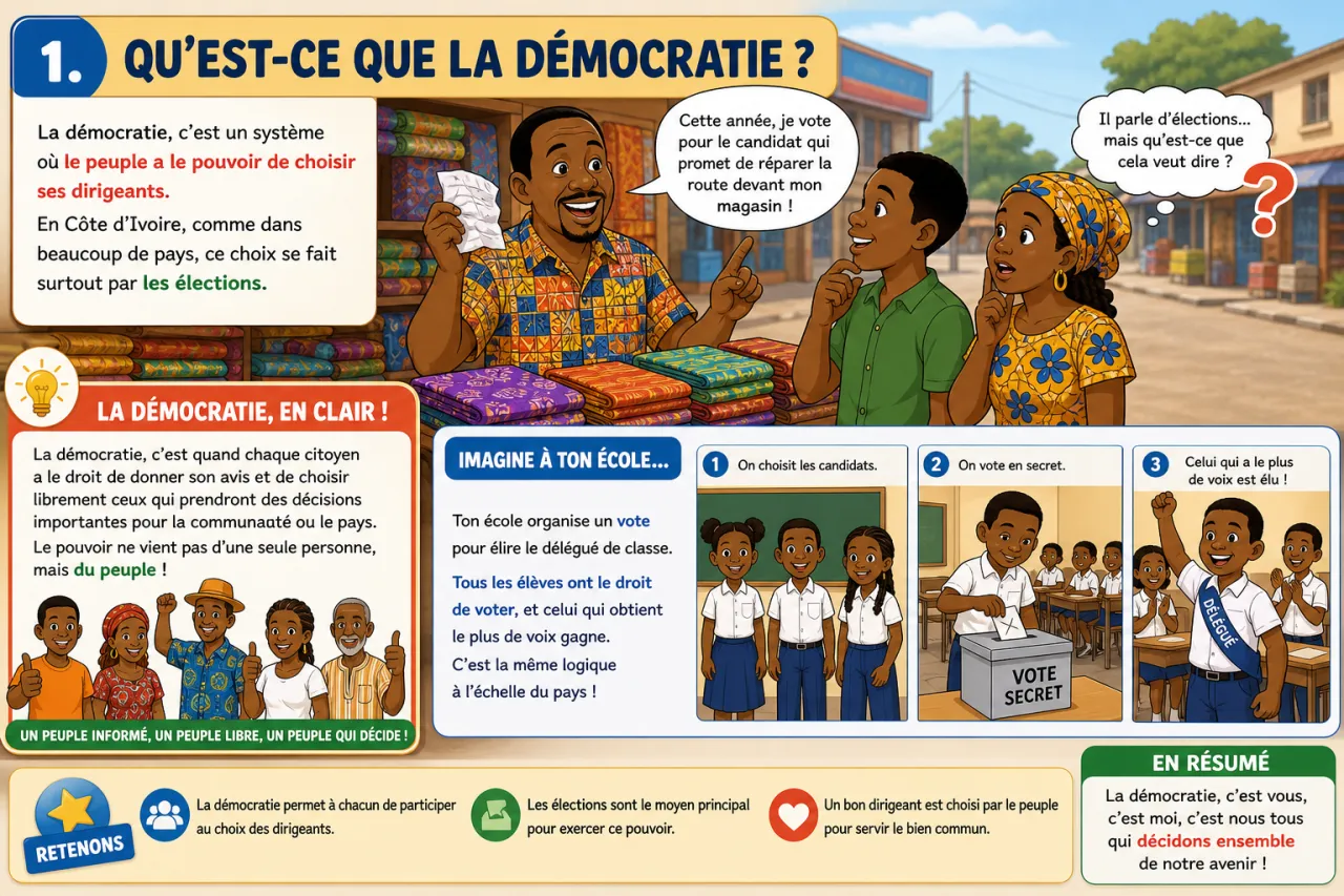 Démocratie et élections — illustration
